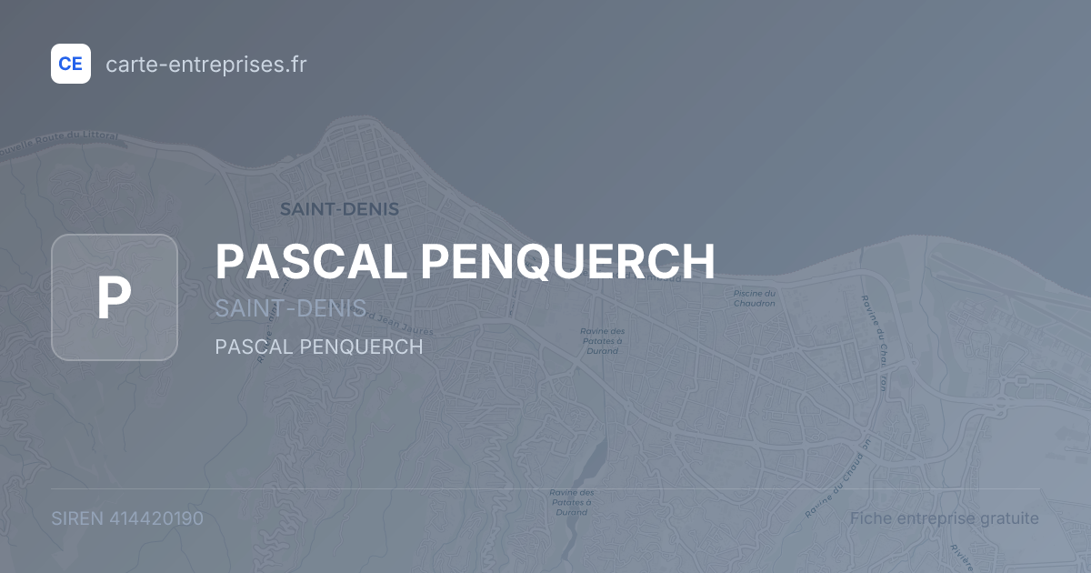 PASCAL PENQUERCH — 414420190 — fiche entreprise
