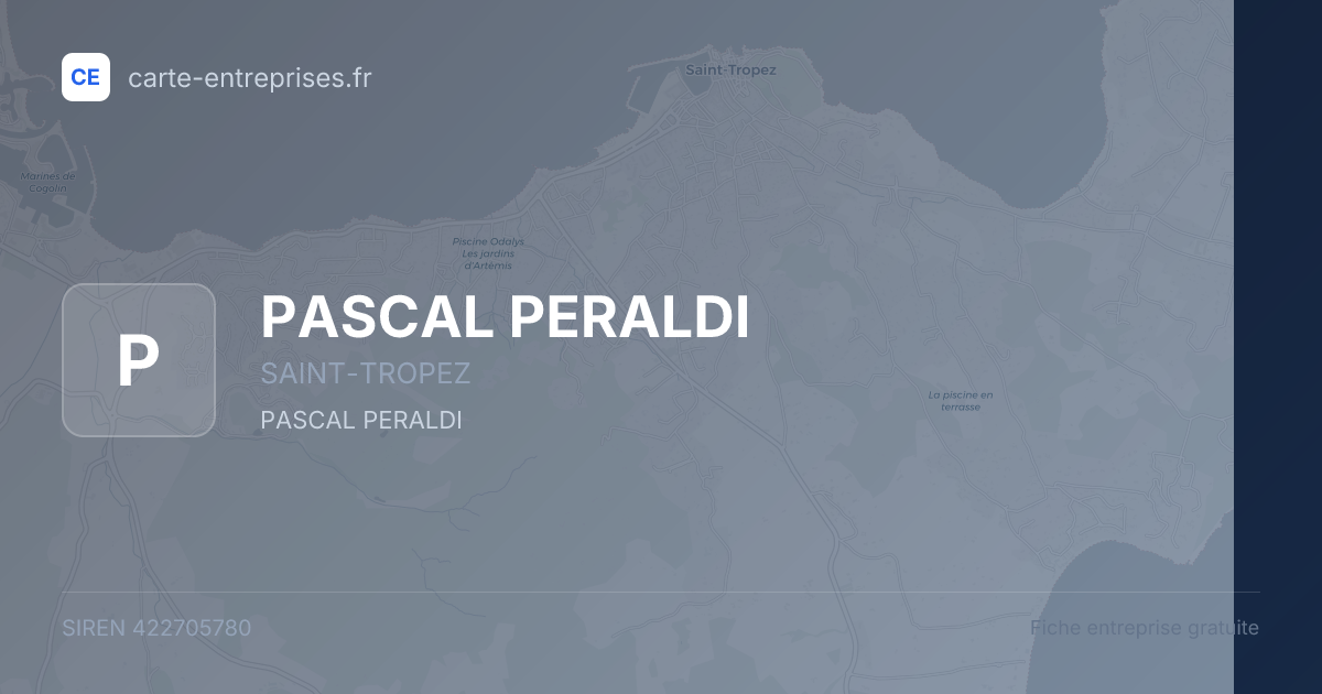 PASCAL PERALDI — 422705780 — fiche entreprise