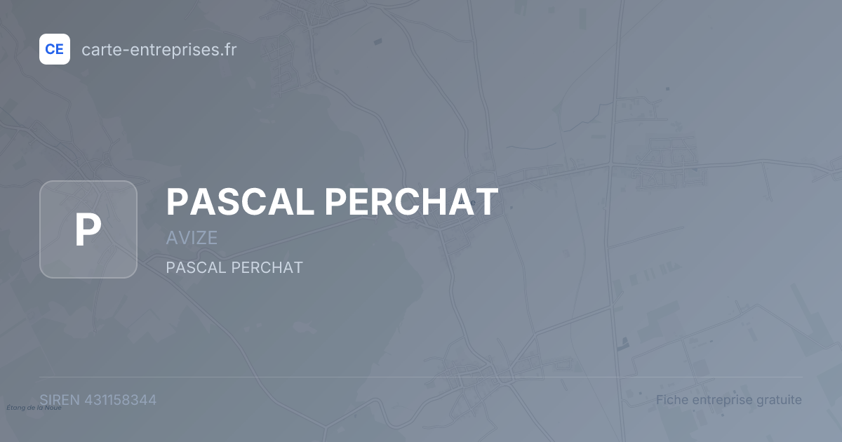 PASCAL PERCHAT — 431158344 — fiche entreprise