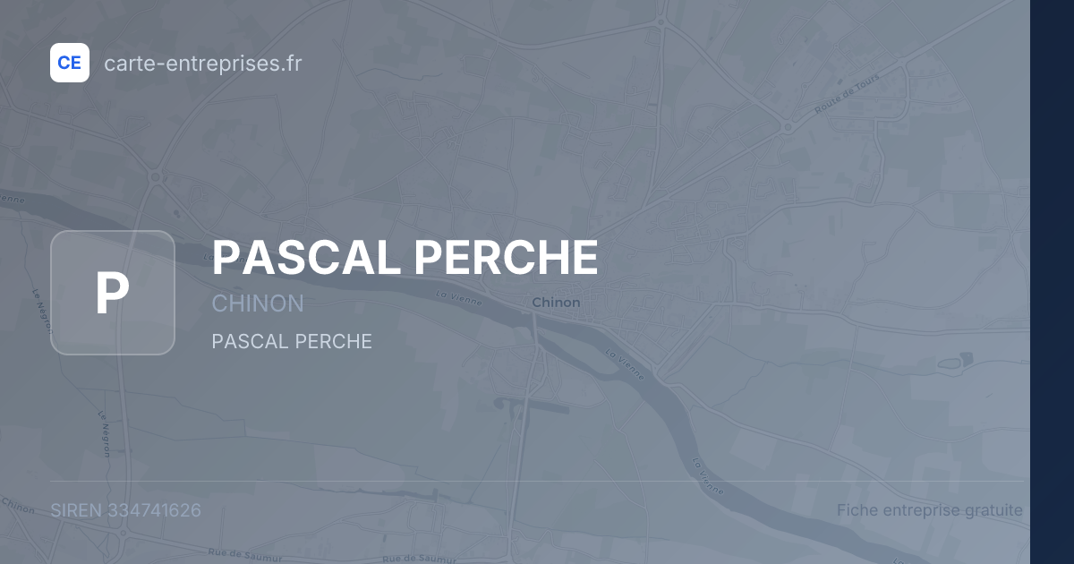 PASCAL PERCHE — 334741626 — fiche entreprise