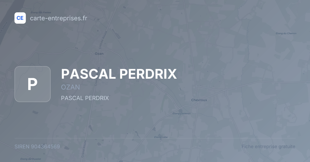 PASCAL PERDRIX — 904364569 — fiche entreprise