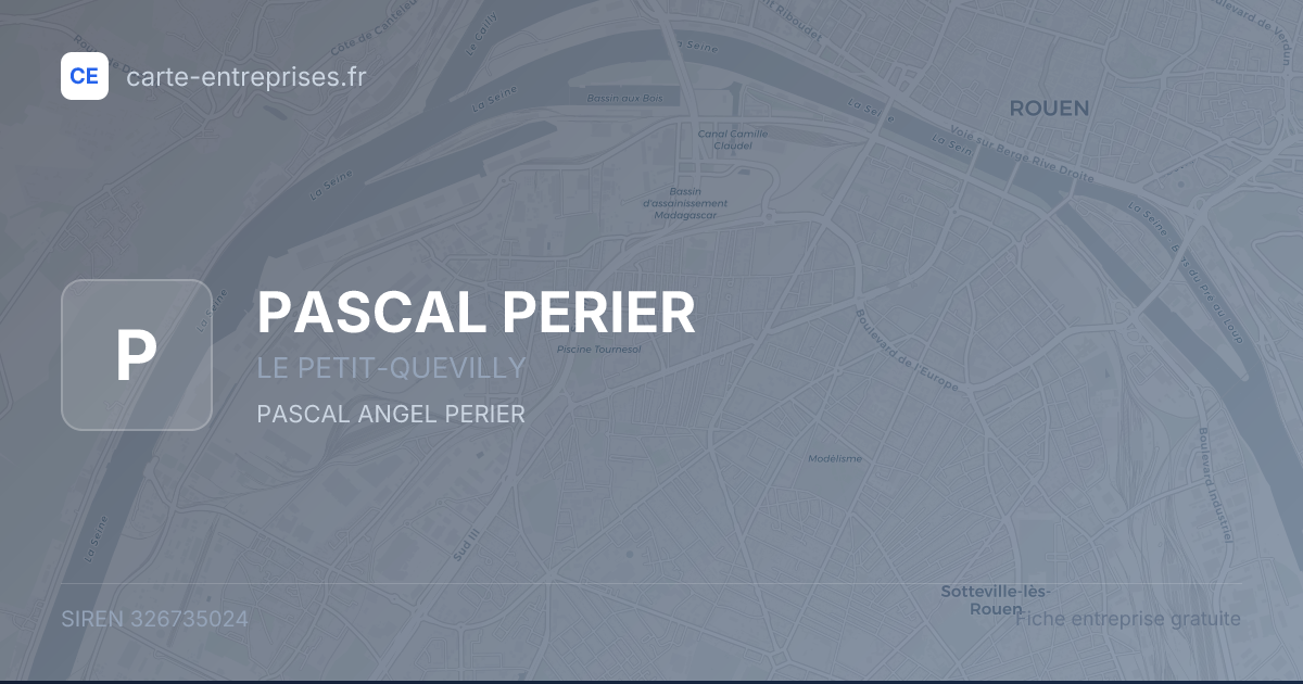 PASCAL PERIER — 326735024 — fiche entreprise