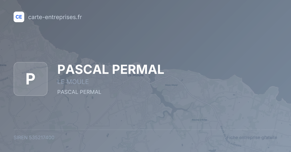 PASCAL PERMAL — 535217400 — fiche entreprise