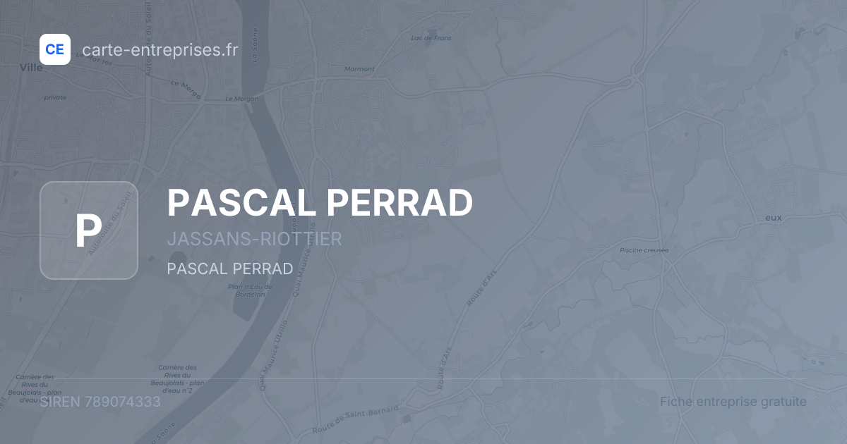 PASCAL PERRAD — 789074333 — fiche entreprise