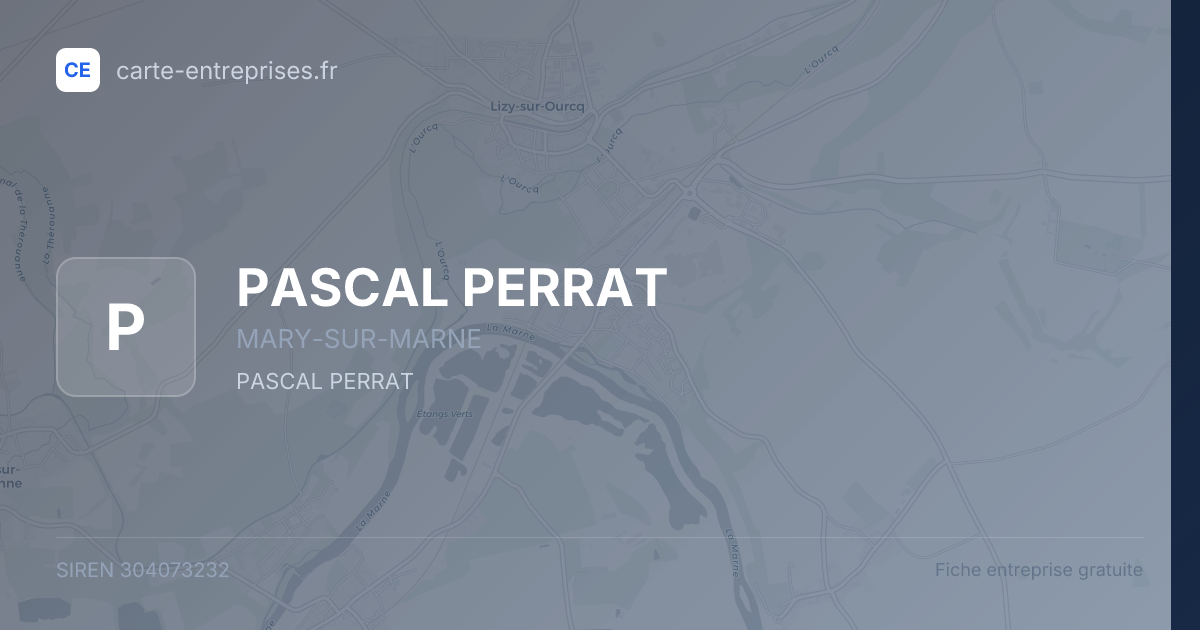 PASCAL PERRAT — 304073232 — fiche entreprise