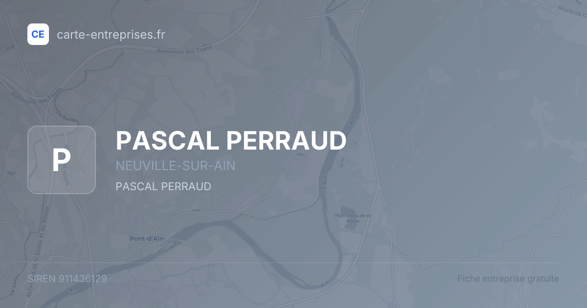 PASCAL PERRAUD — 911436129 — fiche entreprise