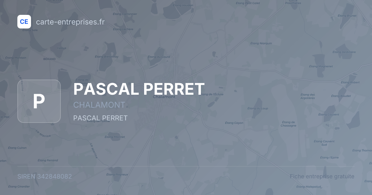 PASCAL PERRET — 342848082 — fiche entreprise