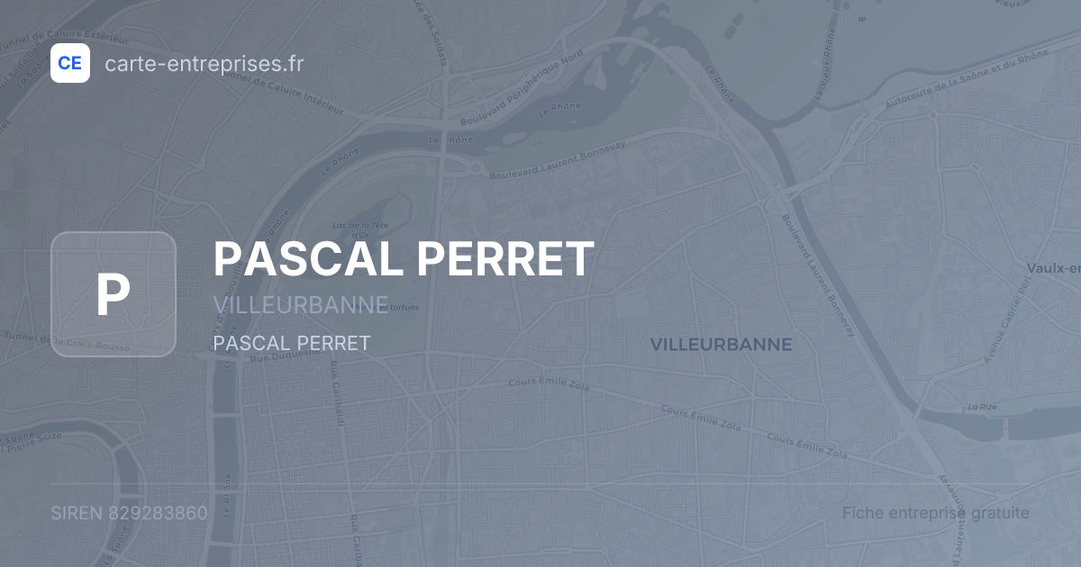PASCAL PERRET — 829283860 — fiche entreprise