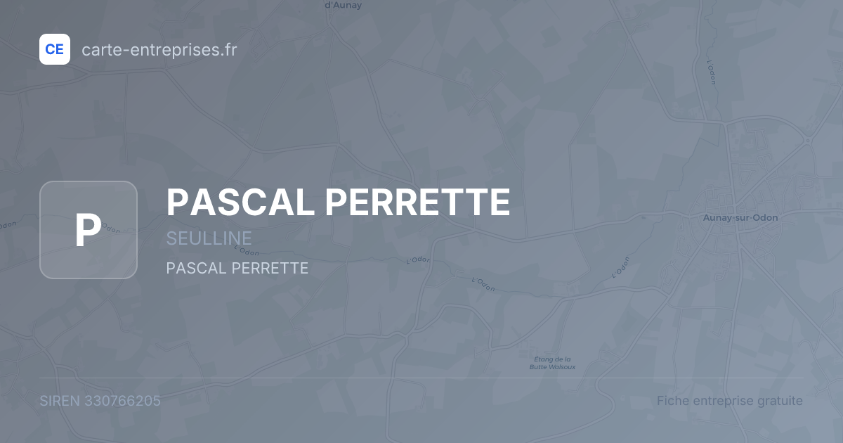 PASCAL PERRETTE — 330766205 — fiche entreprise