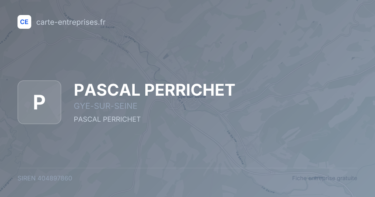 PASCAL PERRICHET — 404897860 — fiche entreprise