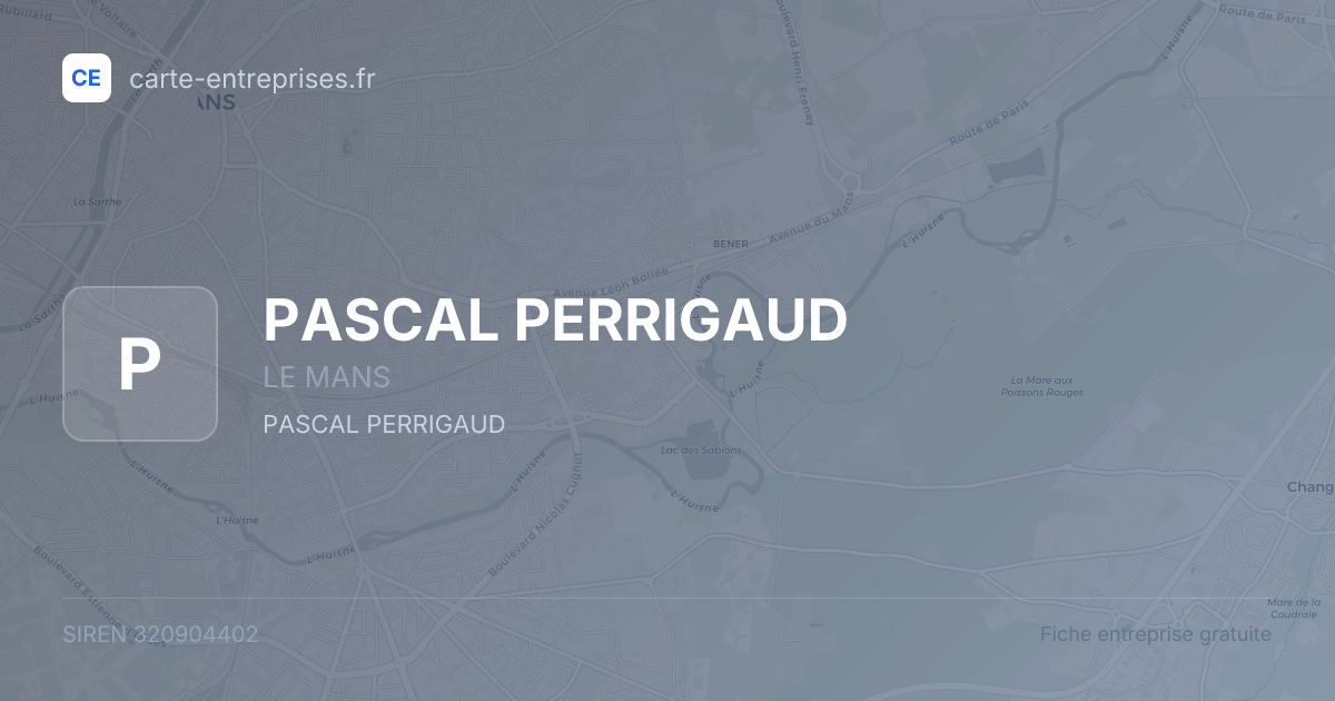 PASCAL PERRIGAUD — 320904402 — fiche entreprise