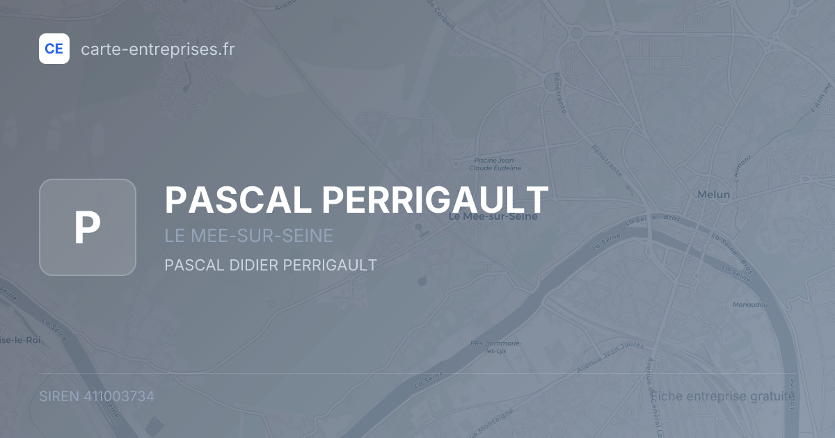 PASCAL PERRIGAULT — 411003734 — fiche entreprise