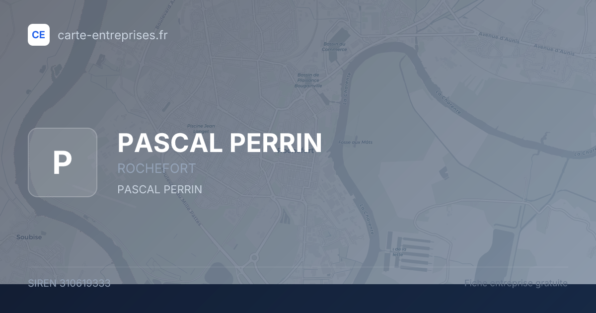 PASCAL PERRIN — 310619333 — fiche entreprise