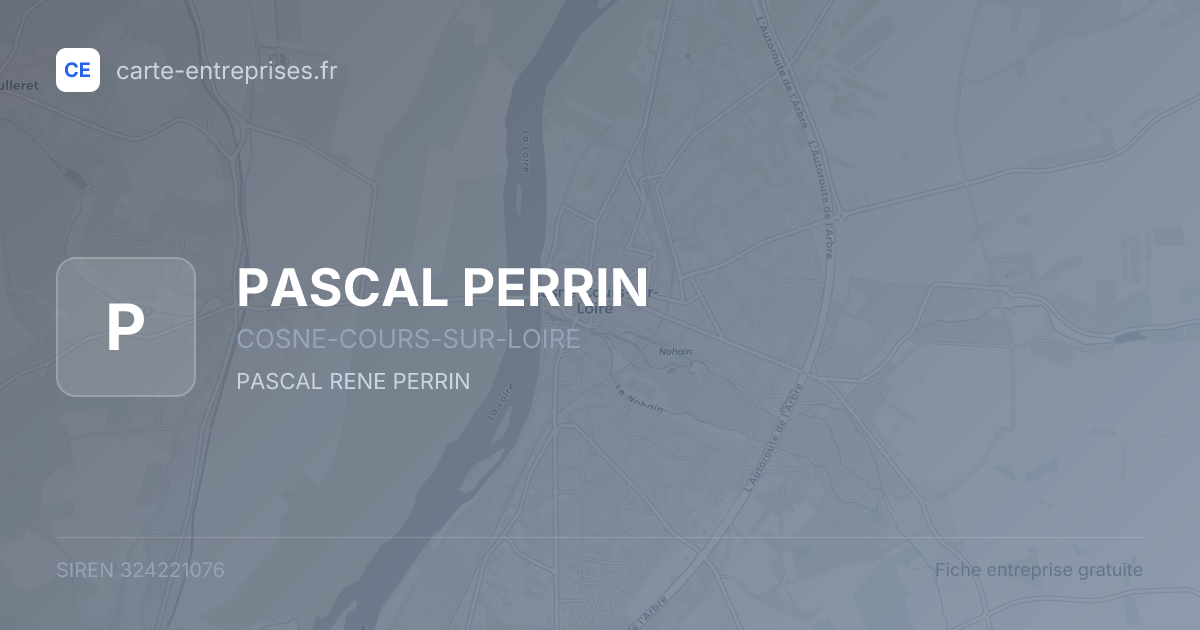 PASCAL PERRIN — 324221076 — fiche entreprise