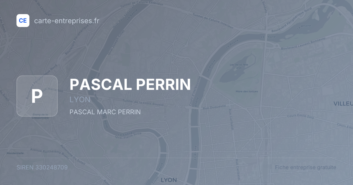 PASCAL PERRIN — 330248709 — fiche entreprise
