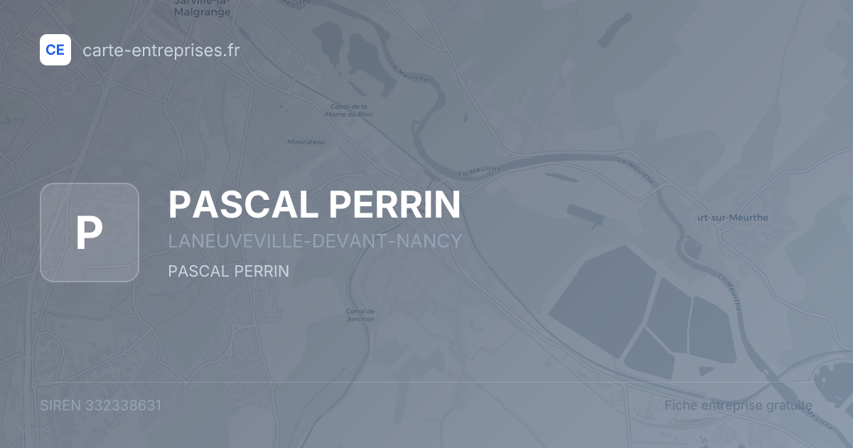 PASCAL PERRIN — 332338631 — fiche entreprise