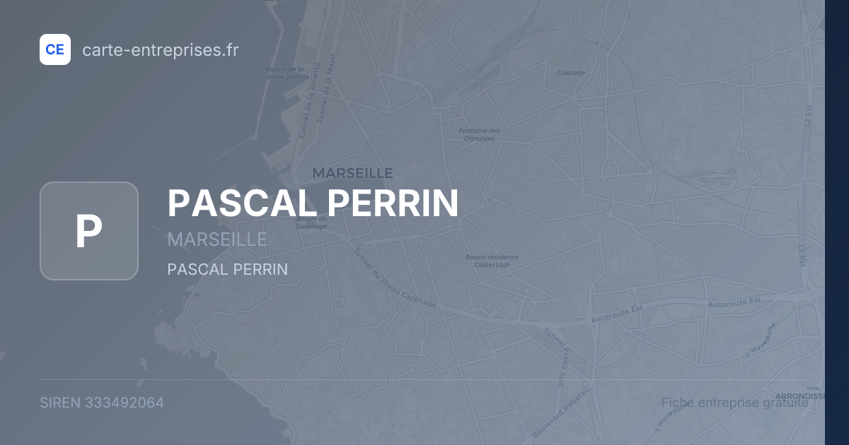 PASCAL PERRIN — 333492064 — fiche entreprise