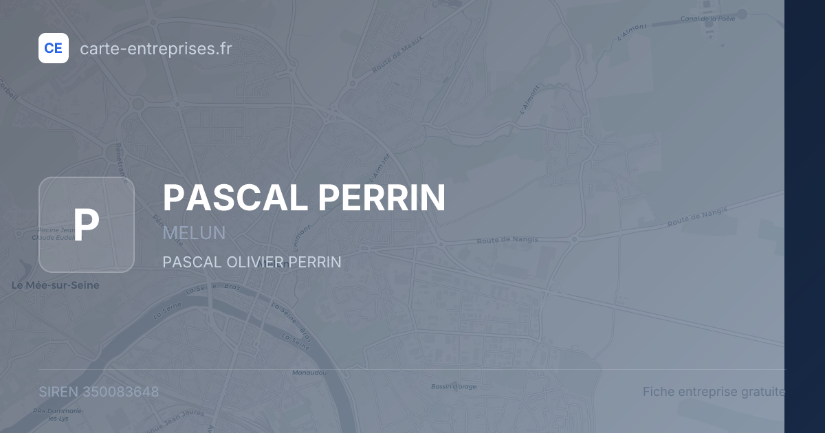 PASCAL PERRIN — 350083648 — fiche entreprise