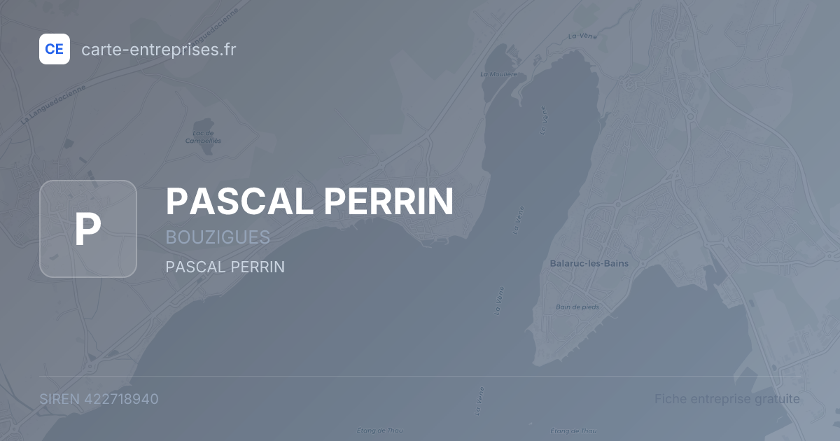 PASCAL PERRIN — 422718940 — fiche entreprise