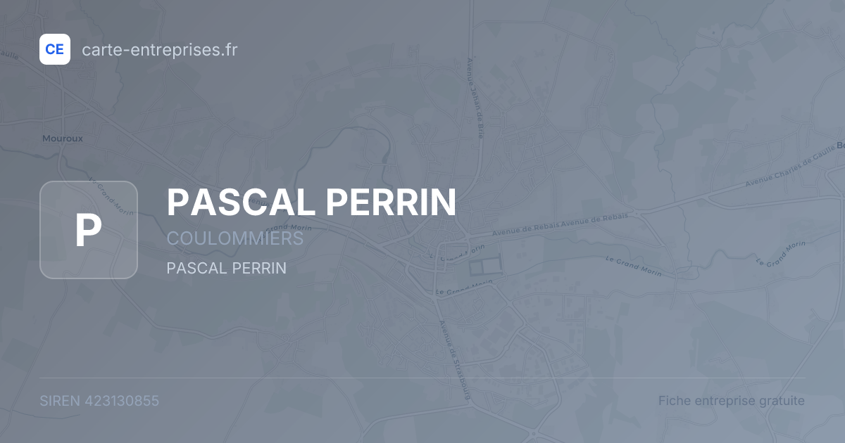 PASCAL PERRIN — 423130855 — fiche entreprise