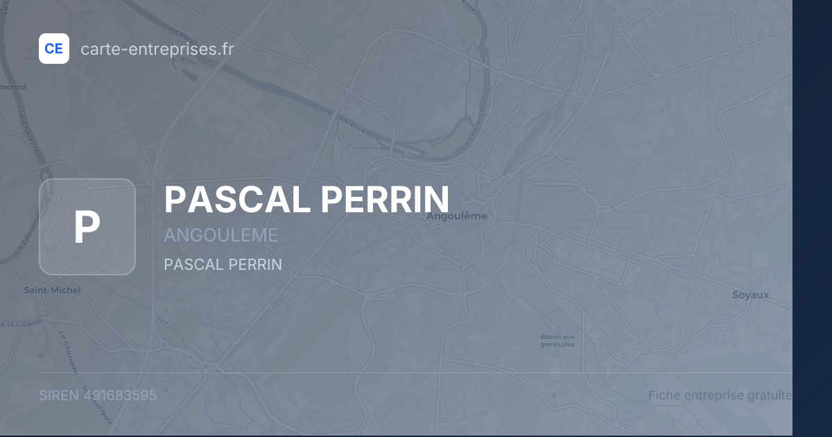 PASCAL PERRIN — 491683595 — fiche entreprise