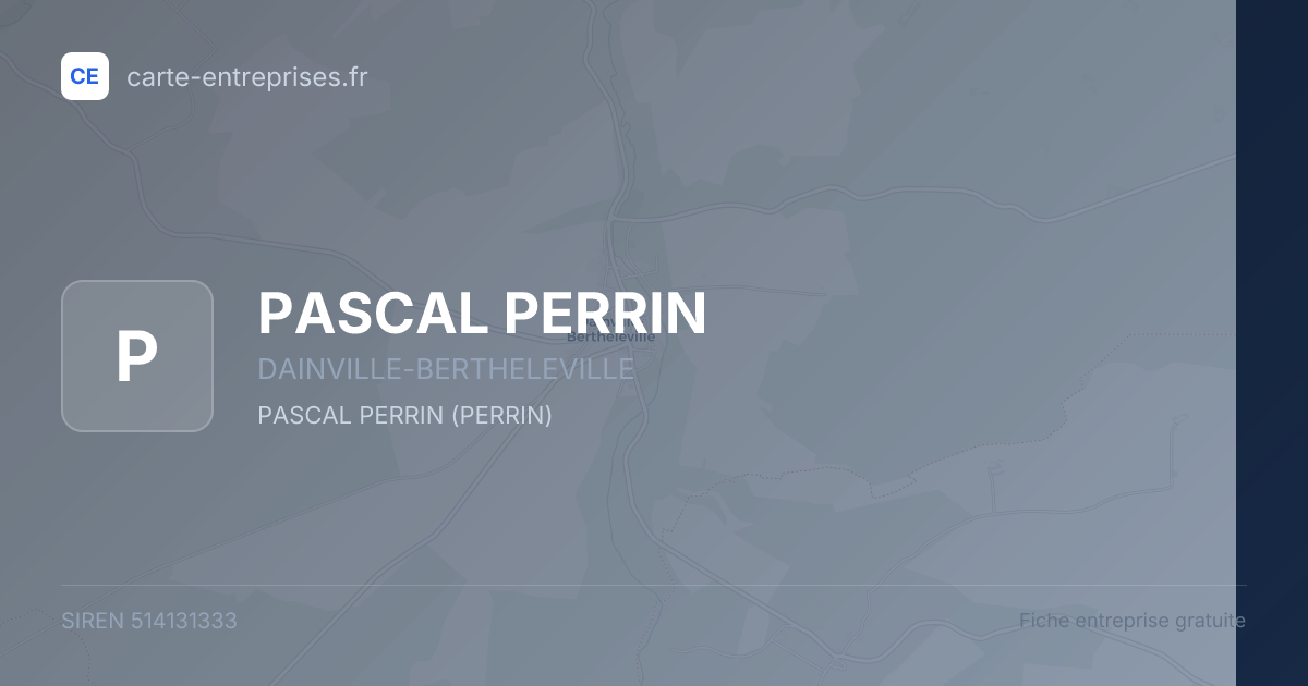 PASCAL PERRIN — 514131333 — fiche entreprise
