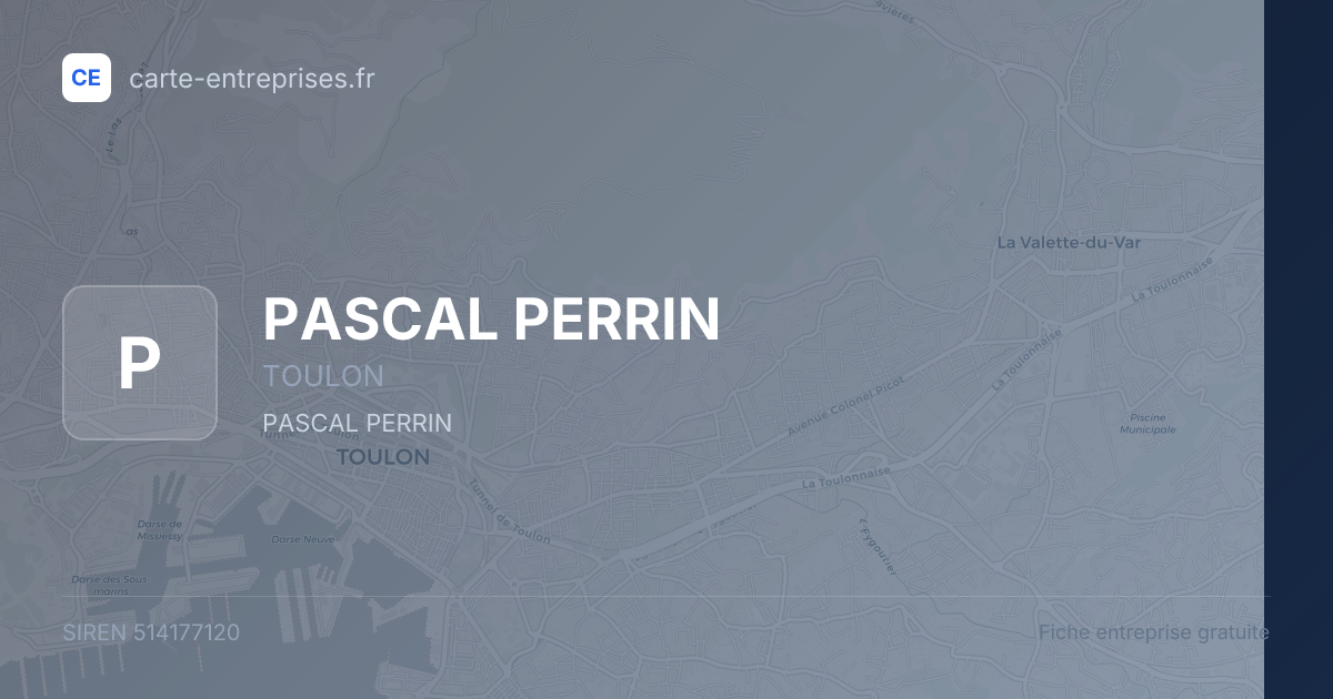 PASCAL PERRIN — 514177120 — fiche entreprise