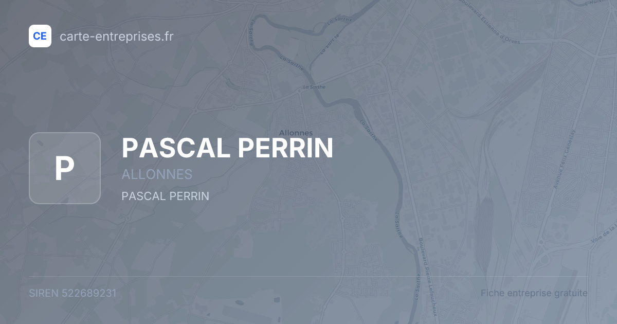 PASCAL PERRIN — 522689231 — fiche entreprise
