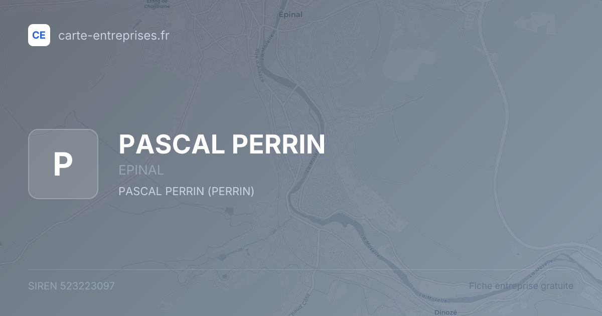 PASCAL PERRIN — 523223097 — fiche entreprise