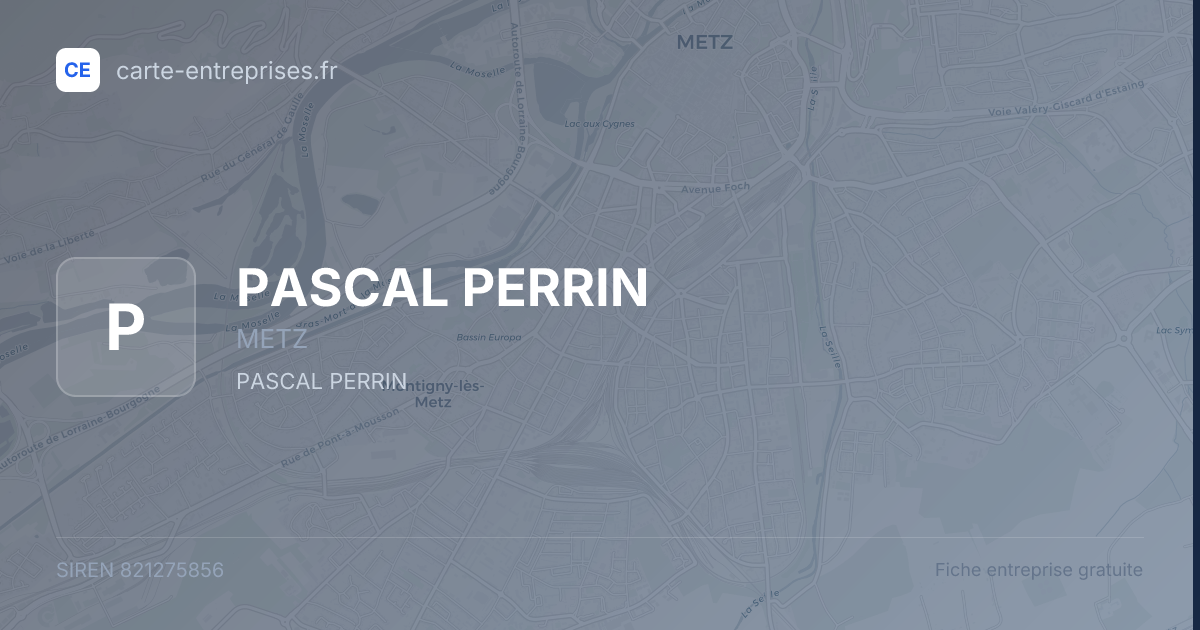 PASCAL PERRIN — 821275856 — fiche entreprise