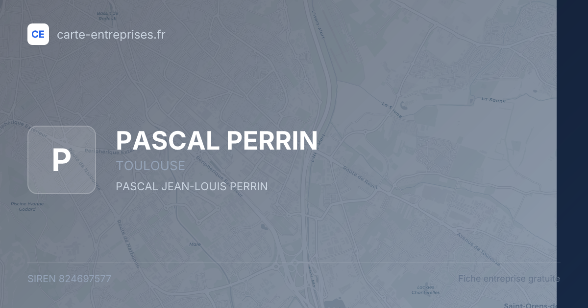 PASCAL PERRIN — 824697577 — fiche entreprise
