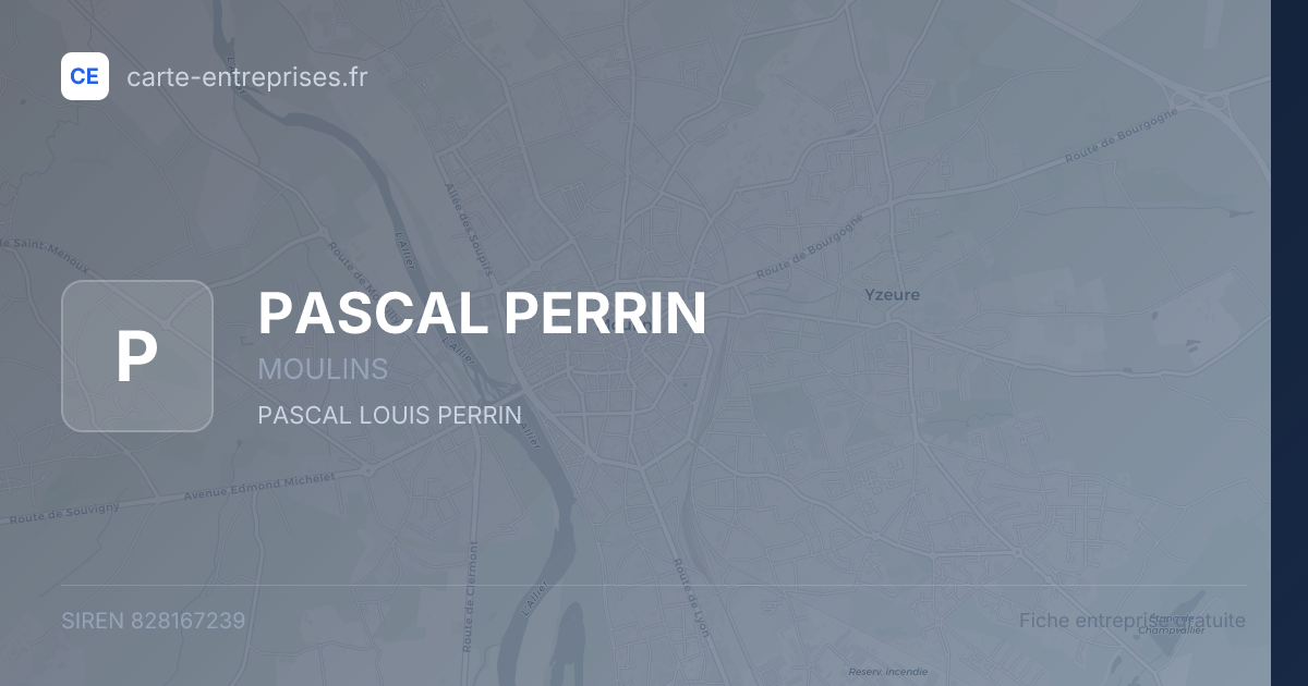 PASCAL PERRIN — 828167239 — fiche entreprise