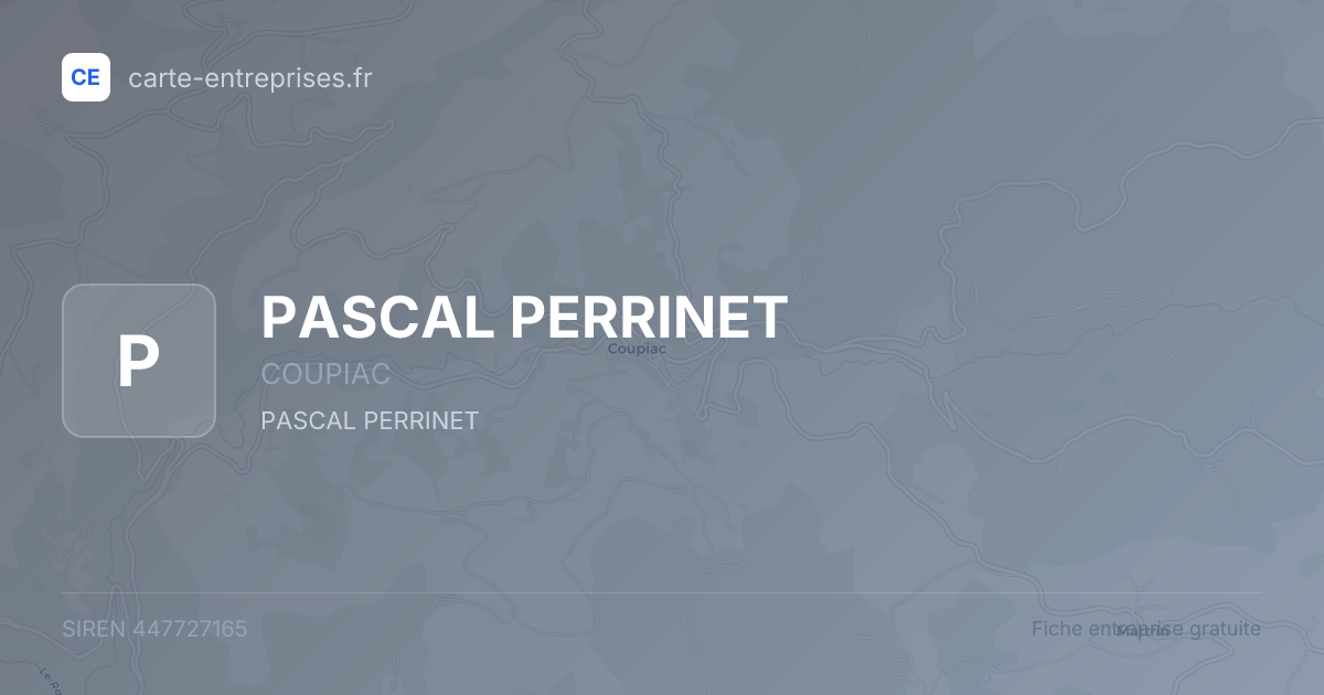 PASCAL PERRINET — 447727165 — fiche entreprise