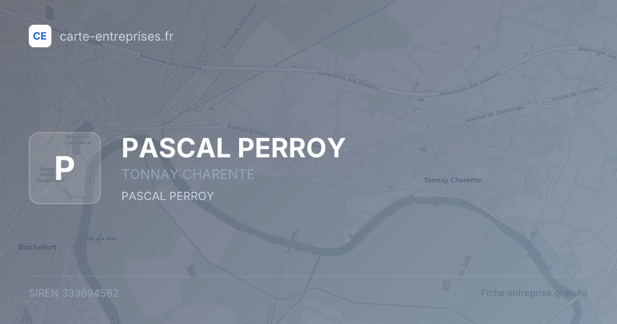 PASCAL PERROY — 333894582 — fiche entreprise