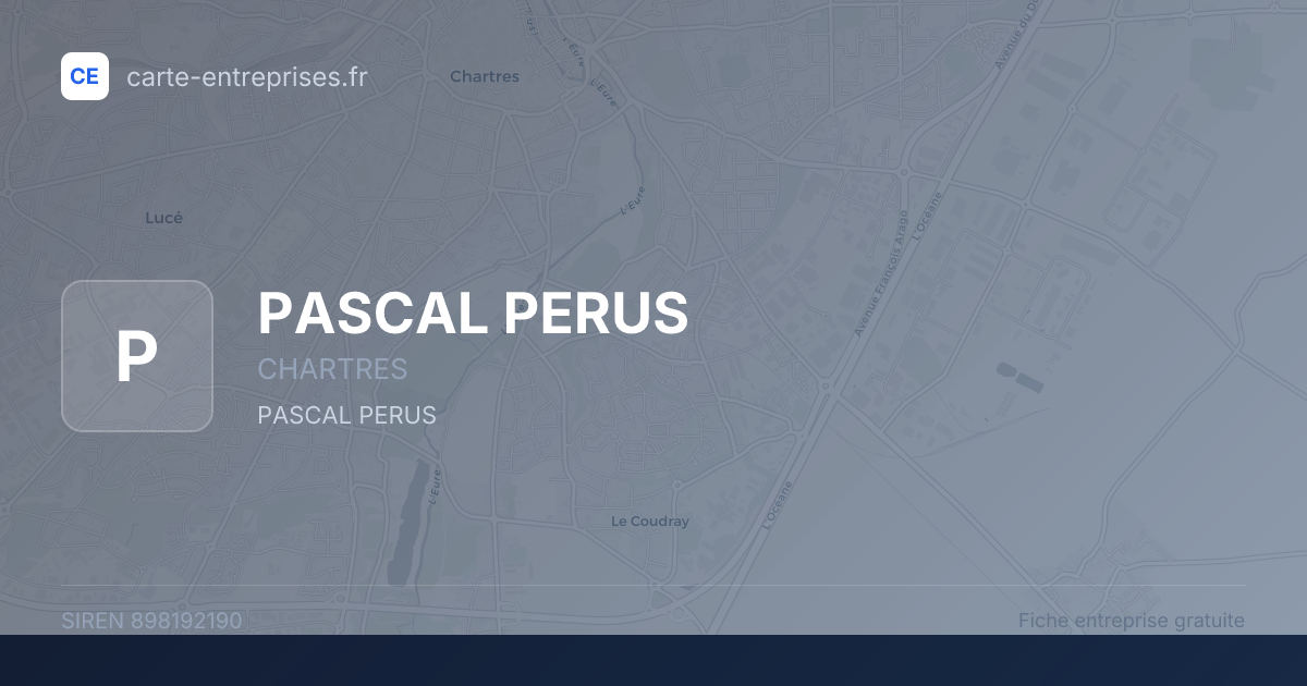 PASCAL PERUS — 898192190 — fiche entreprise