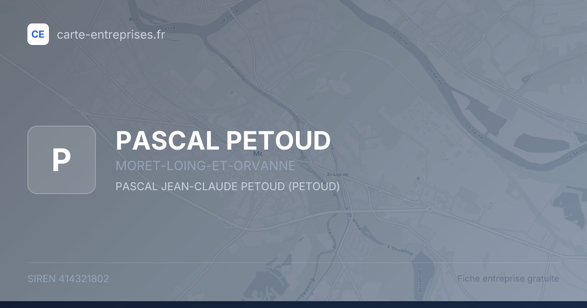 PASCAL PETOUD — 414321802 — fiche entreprise