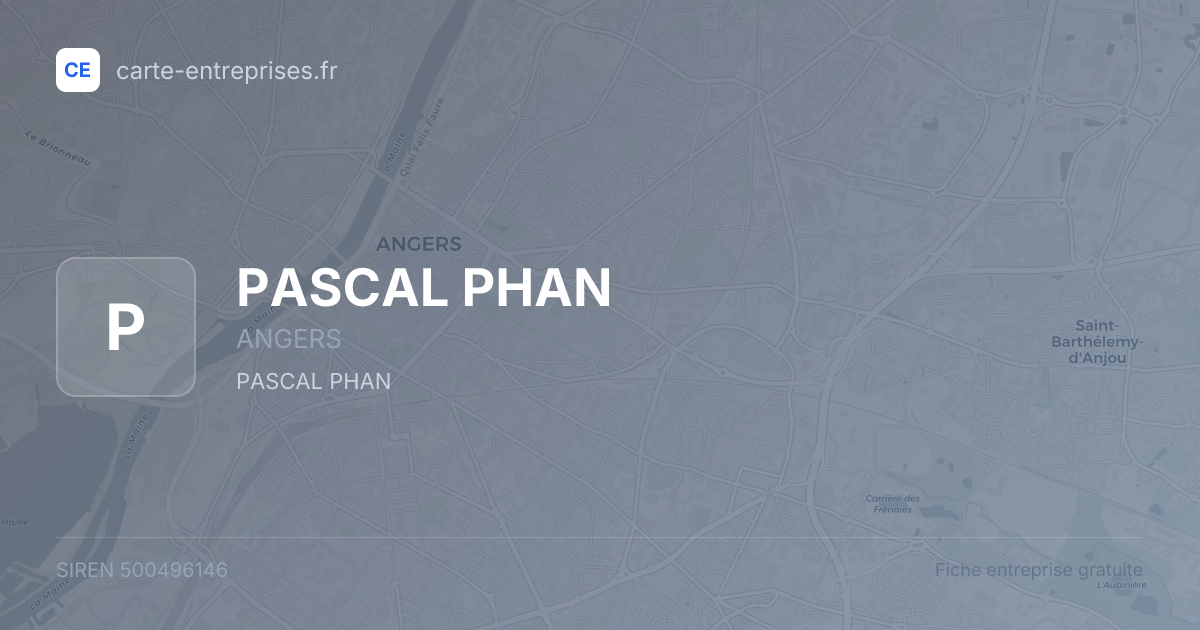 PASCAL PHAN — 500496146 — fiche entreprise