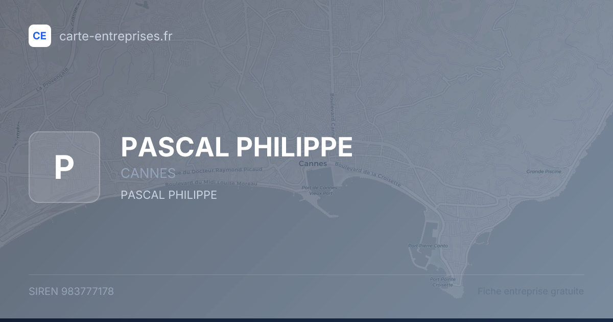 PASCAL PHILIPPE — 983777178 — fiche entreprise