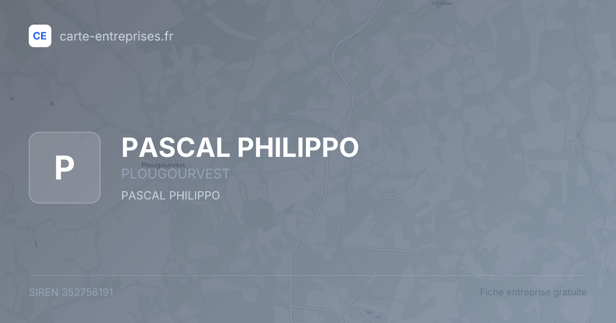 PASCAL PHILIPPO — 352756191 — fiche entreprise