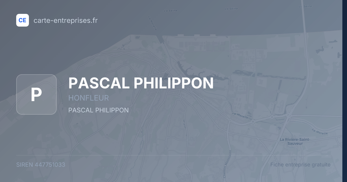 PASCAL PHILIPPON — 447751033 — fiche entreprise