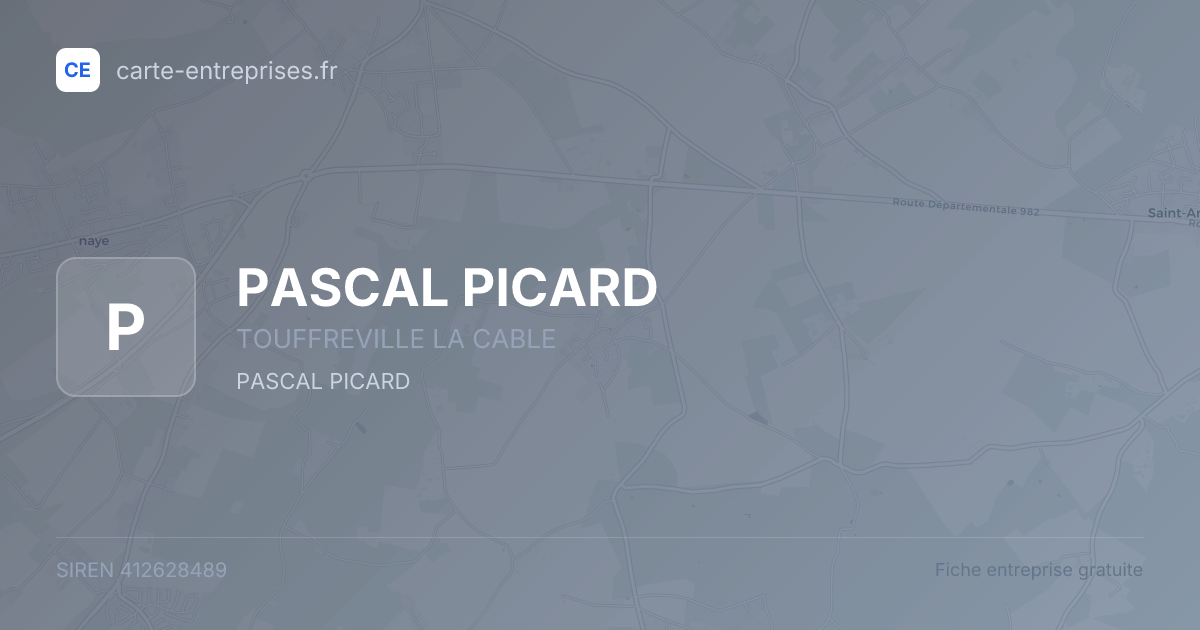 PASCAL PICARD — 412628489 — fiche entreprise