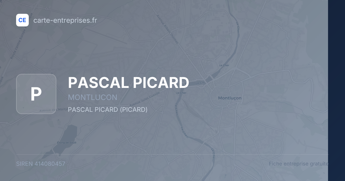 PASCAL PICARD — 414080457 — fiche entreprise