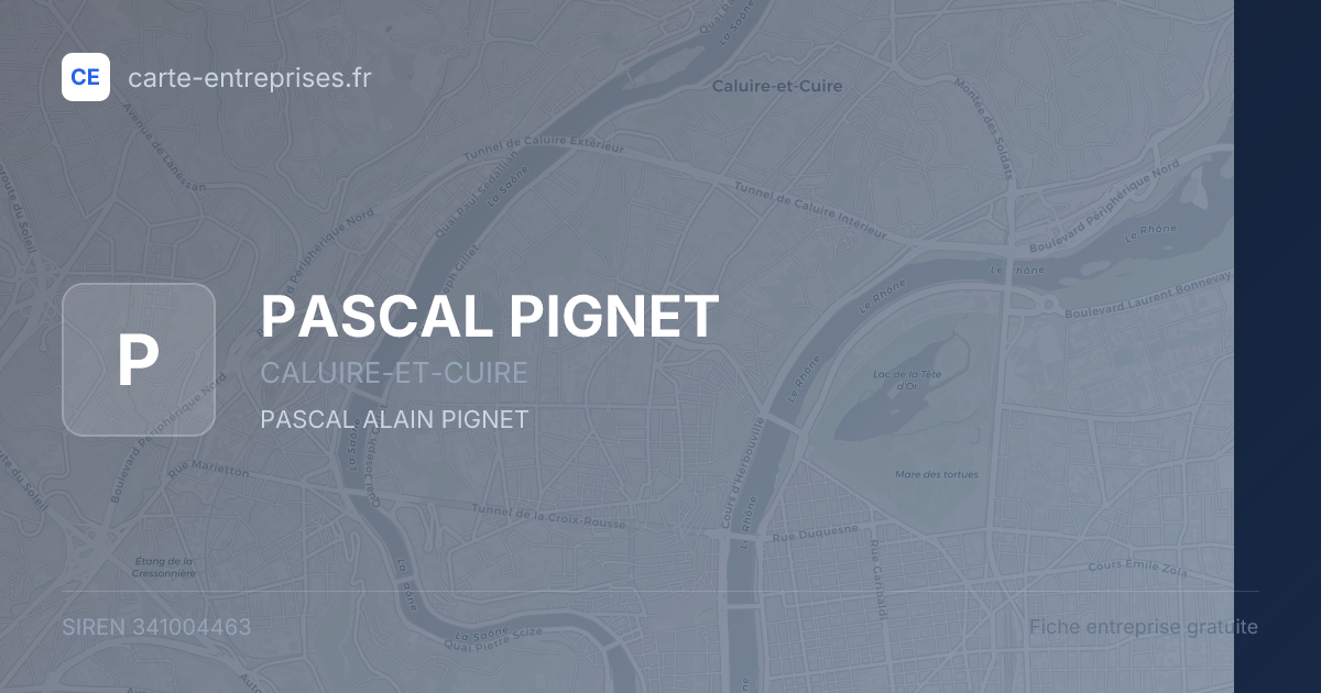 PASCAL PIGNET — 341004463 — fiche entreprise
