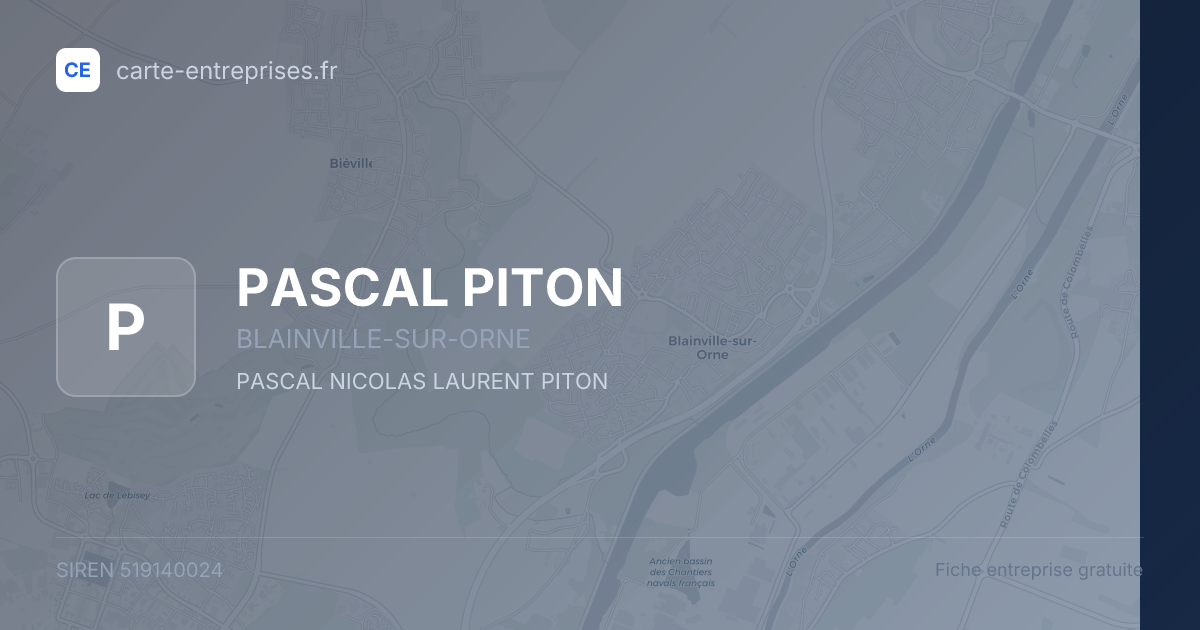 PASCAL PITON — 519140024 — fiche entreprise