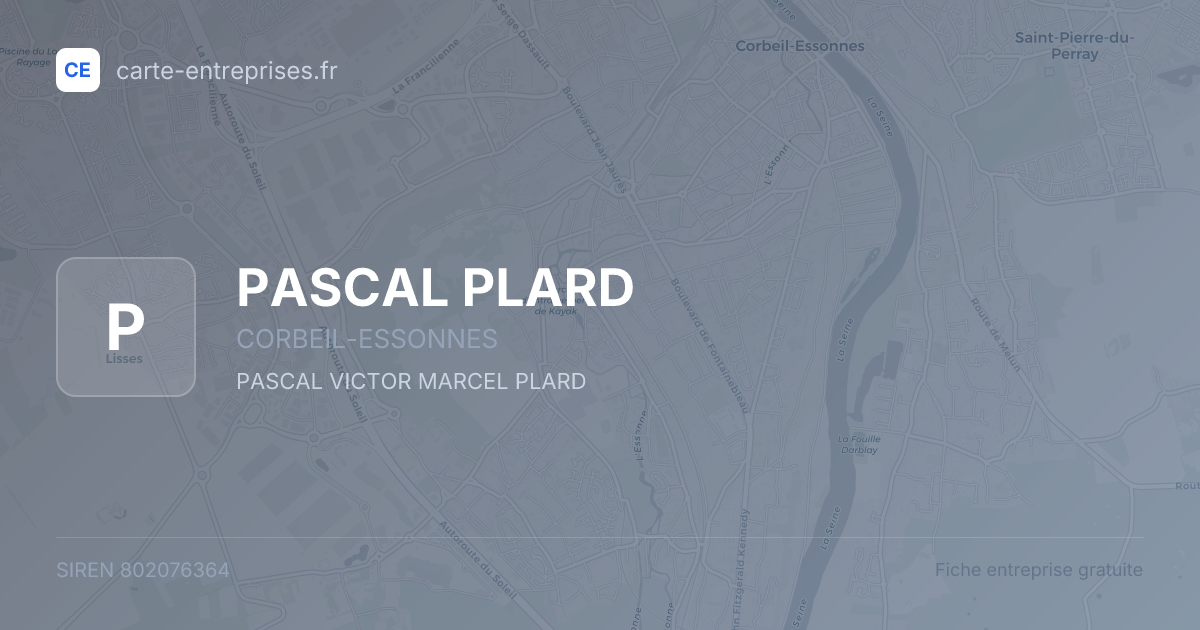 PASCAL PLARD — 802076364 — fiche entreprise