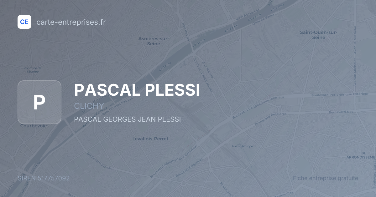 PASCAL PLESSI — 517757092 — fiche entreprise
