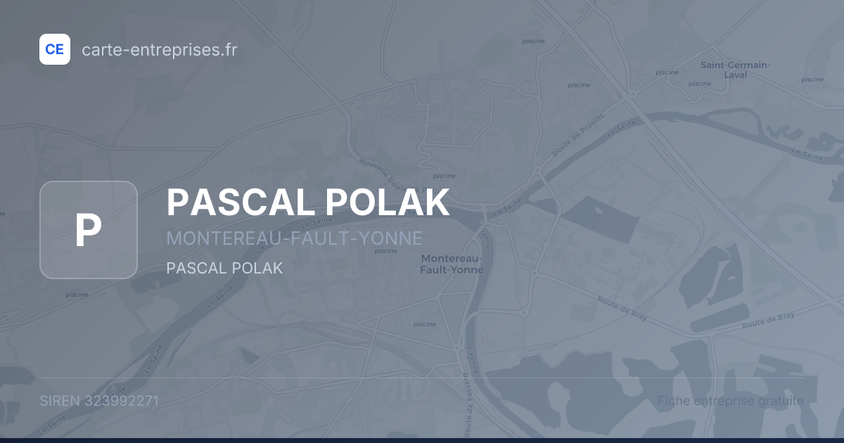 PASCAL POLAK — 323992271 — fiche entreprise