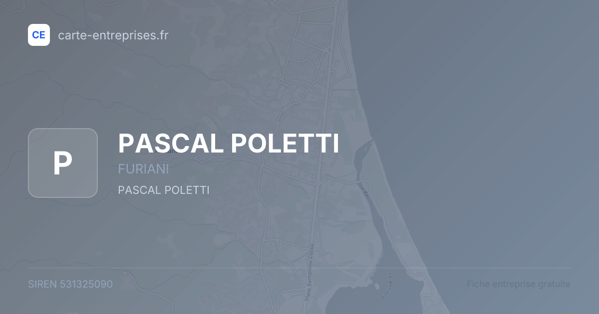 PASCAL POLETTI — 531325090 — fiche entreprise