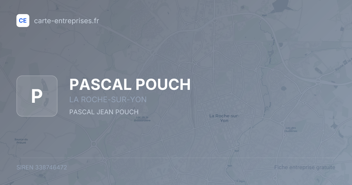 PASCAL POUCH — 338746472 — fiche entreprise