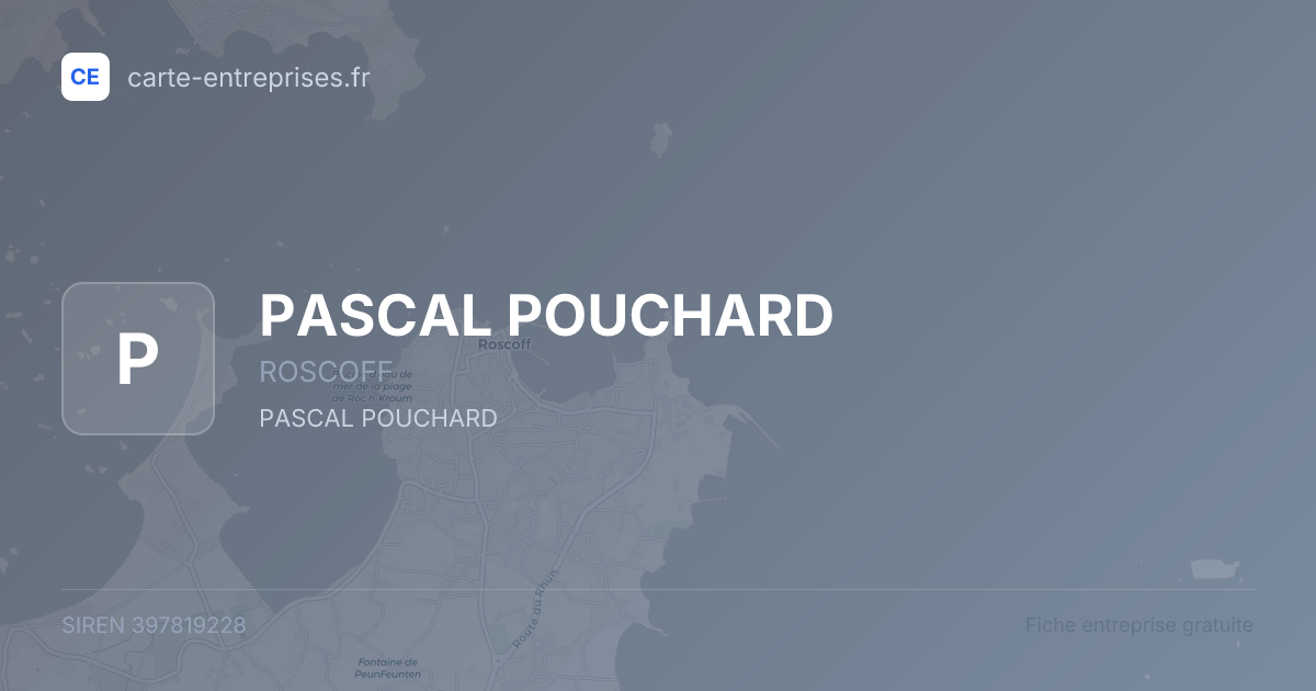 PASCAL POUCHARD — 397819228 — fiche entreprise